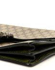 GG Supreme Monogram Snakeskin Medium Dionysus Shoulder Bag Green