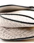 Niloticus Crocodile Himalaya Mini Saddle Bag Latte