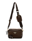 Re-Nylon Saffiano Mini Shoulder Bag Sienna