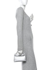 Metallic Chevre Chamkilight Mini Kelly Sellier 20 Argent