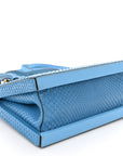 Snakeskin Small Postal Bag Sky Blue