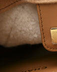 Suede Shearling Quilted Medium CHNL 25 Handbag Beige Natural