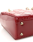 Patent Cannage Small Lady D1OR Cherry Red