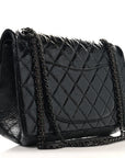 Glazed Calfskin Quilted 2.55 Reissue 226 Flap So Black