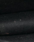 Coated Canvas Medium La Greca Signature Pouch Black Caramel