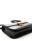 Box Calfskin Medium Classic Box Flap Bag Black