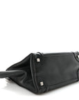 Drummed Calfskin Micro Luggage Black
