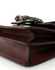Dollar Calfskin Crystal Web Mini Dionysus Bamboo Top Handle Bag Vintage Bordeaux Black Diamond