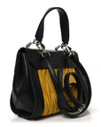 Nappa Matelasse Top Handle Bag Black Soleil