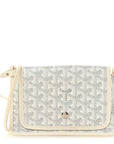 Goyardine Plumet Wallet Clutch White