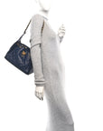 Caviar Quilted Small CHNL 25 Handbag Dark Navy