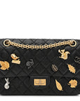 Aged Calfskin Lucky Charms 2.55 Reissue 225 Flap Black