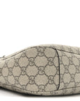 GG Supreme Monogram Emblem Medium Shoulder Bag Beige Ebony Sundial