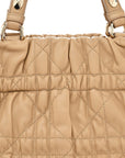 Gaufre Lambskin Cannage Delices Tote Beige