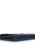 Snakeskin Wallet On Chain WOC Blue