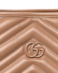 Calfskin Matelasse Monochrome GG Marmont Large Tote Camelia