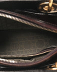 Patent Cannage Medium Lady D1OR Dark Brown