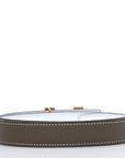 Epsom Swift 24mm Mini Constance H Belt 75 30 White Etoupe