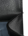 Grained Calfskin Bee Star Small Padlock Shoulder Bag Black