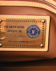 Calfskin Embroidered Monogram Speedy P9 Bandouliere 30 Golden Lotus Purple