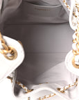 Caviar Quilted Medium CHNL 25 Handbag Light Gray