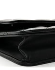 Lambskin Quilted Boy Wallet On Chain WOC Black