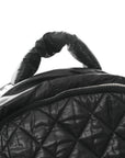 Nylon Quilted Coco Cocoon Backpack Black
