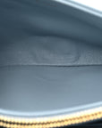 Lambskin Macrocannage Mini D1OR Caro Bag Cloud Blue