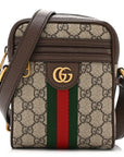 GG Supreme Monogram Web Mini Ophidia Messenger Brown