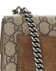 GG Supreme Monogram Medium Dionysus Shoulder Bag Taupe