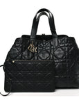 Calfskin Macrocannage Large Toujours Black