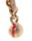 Lambskin Quilted CC Pearl Crush Wallet on Chain WOC Light Pink