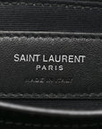Calfskin Y Quilted Monogram Toy Loulou Crossbody Bag Black