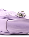 Agneau Arena Le Cagole Mini Purse With Chain Lilac