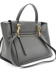 Grained Calfskin Mini Belt Bag Grey