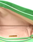 Nappa Matelasse Clutch Menta