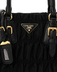 Tessuto Nylon Gaufre Tote Black
