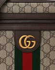GG Supreme Monogram Web Small Ophidia Messenger Bag Brown