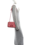 Denim Macrocannage Medium Caro Bag Fuchsia Multicolor