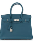 Togo Birkin 30 Bleu De Galice