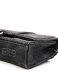 Denim BB Monogram Hourglass Chain Bag Black