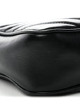 Calfskin Matelasse Monogram Lou Camera Bag Black