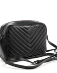 Calfskin Matelasse Monogram Lou Camera Bag Black