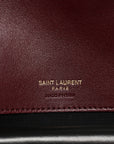 Lambskin Chevron Quilted Medium LouLou Rouge Cabernet
