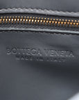 Grained Calfskin Maxi Intrecciato Cassette Crossbody Bag Thunder
