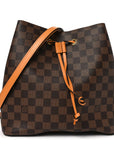 Damier Ebene Neonoe MM Safran