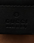 GG Supreme Monogram Small Osiride Top Handle Bag Black Gold