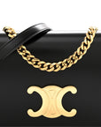 Shiny Calfskin Triomphe Multipochette Black