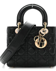 Lambskin Cannage Small My ABCD1OR Lady D1OR Black