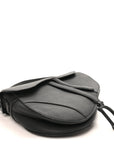 Ultra Matte Calfskin Saddle Bag Black